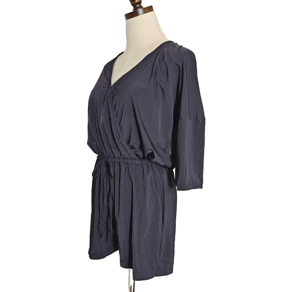 Kardashian Kollection Black Longsleeve Sexy Flowy Summer Medium Romper Jumpsuit - Picture 3 of 14